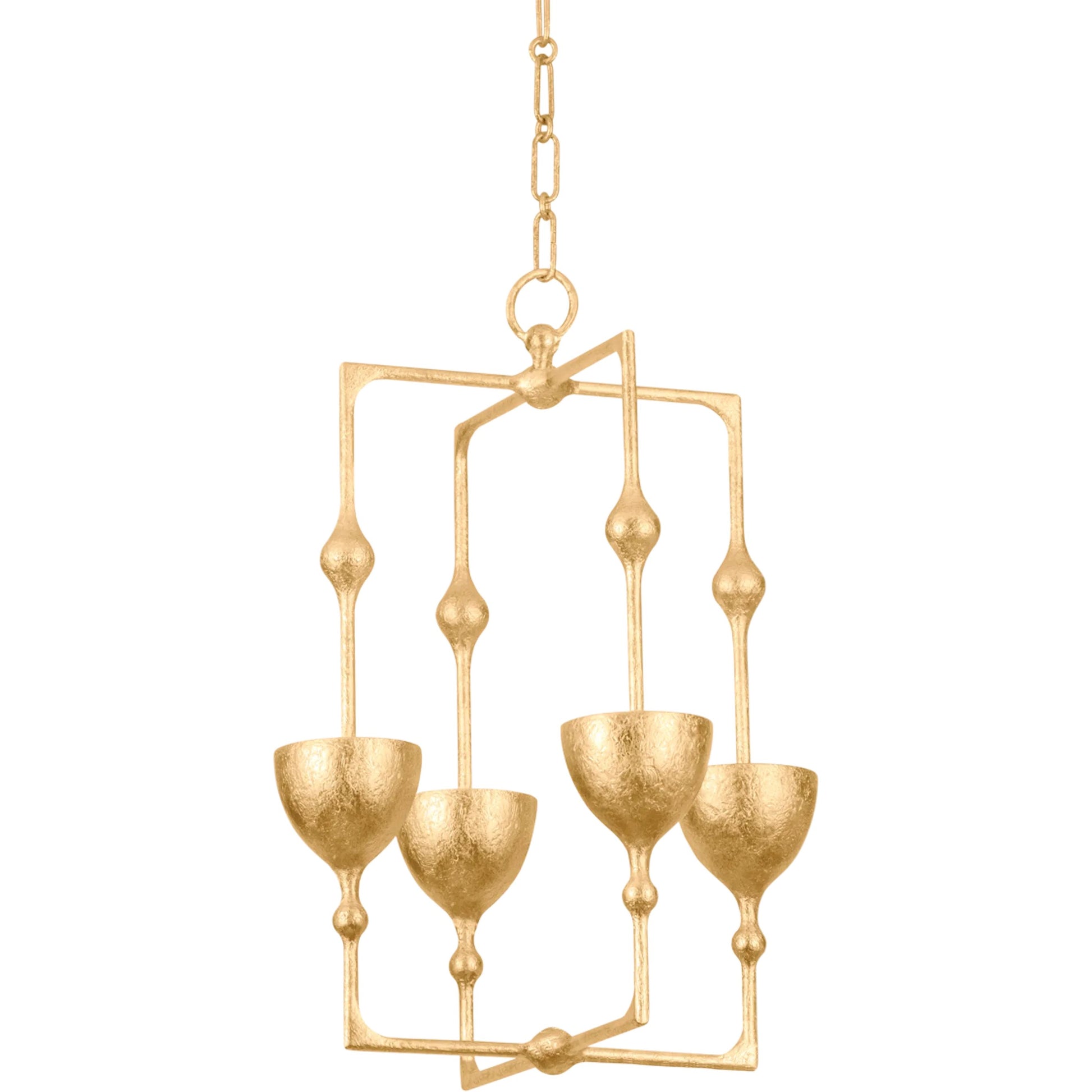 Antalya Lantern by Corbett. Made from iron in a transitional style.
