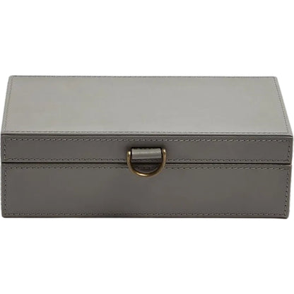 Marbled Leather D Ring Box by Global Views. Made from unique in a transitional style.