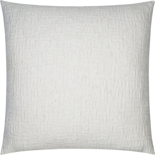 Dustin Pillow by DV Kap Home in ivory. Made from 80% polyester, 20% linen in a modern style.