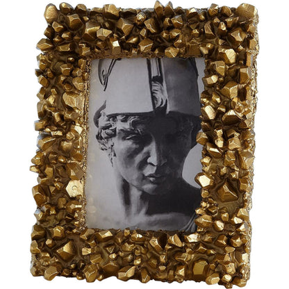Facet Cluster Frame by Global Views. Made from brass, stainless steel, glass in a transitional style.