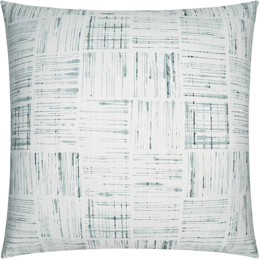 Line Up Pillow by DV Kap Home in aqua. Made from 100% polyester in a modern style.