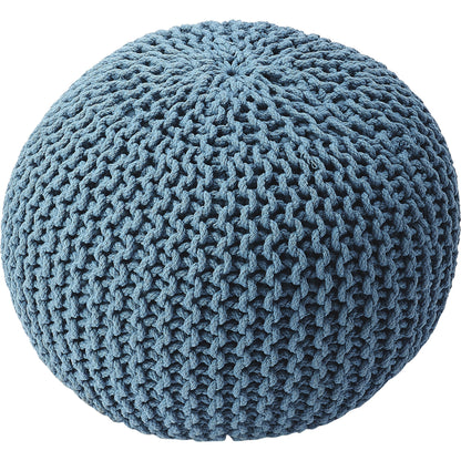 Pincushion Woven Pouf by Butler Specialty Company. Made from fabric: jute, fill: thermocol beans in a coastal style.
