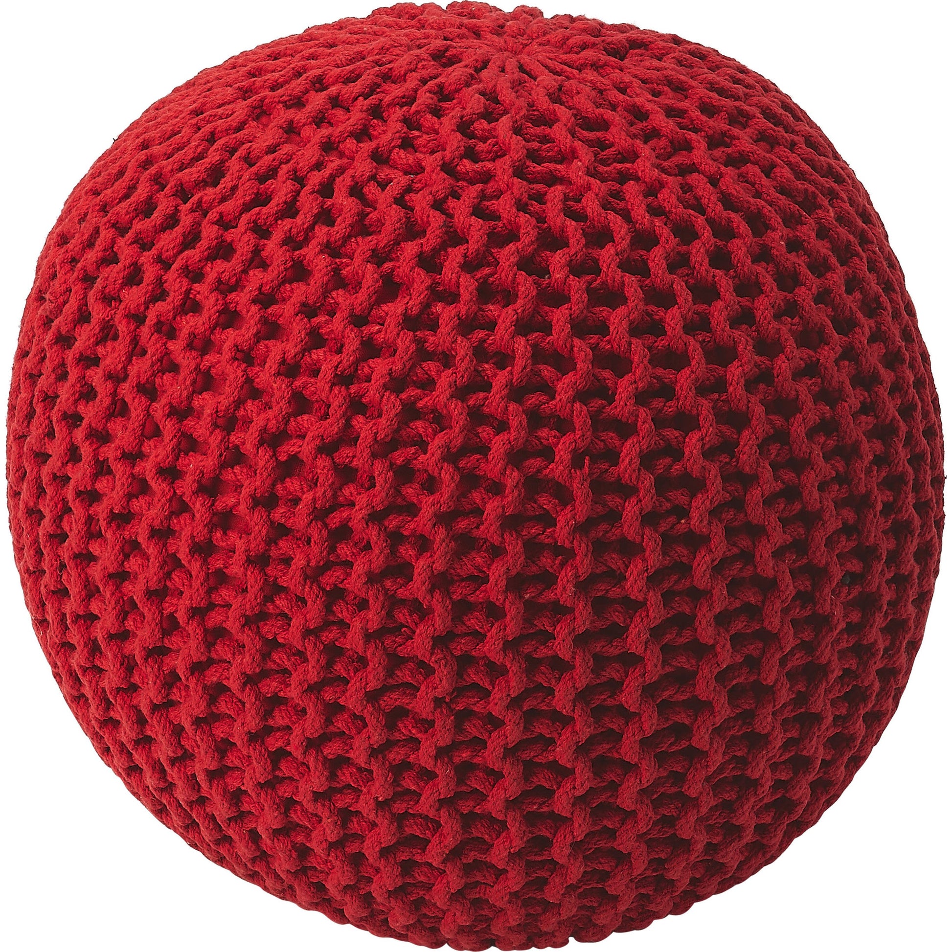 Pincushion Woven Pouf by Butler Specialty Company. Made from fabric: jute, fill: thermocol beans in a coastal style.