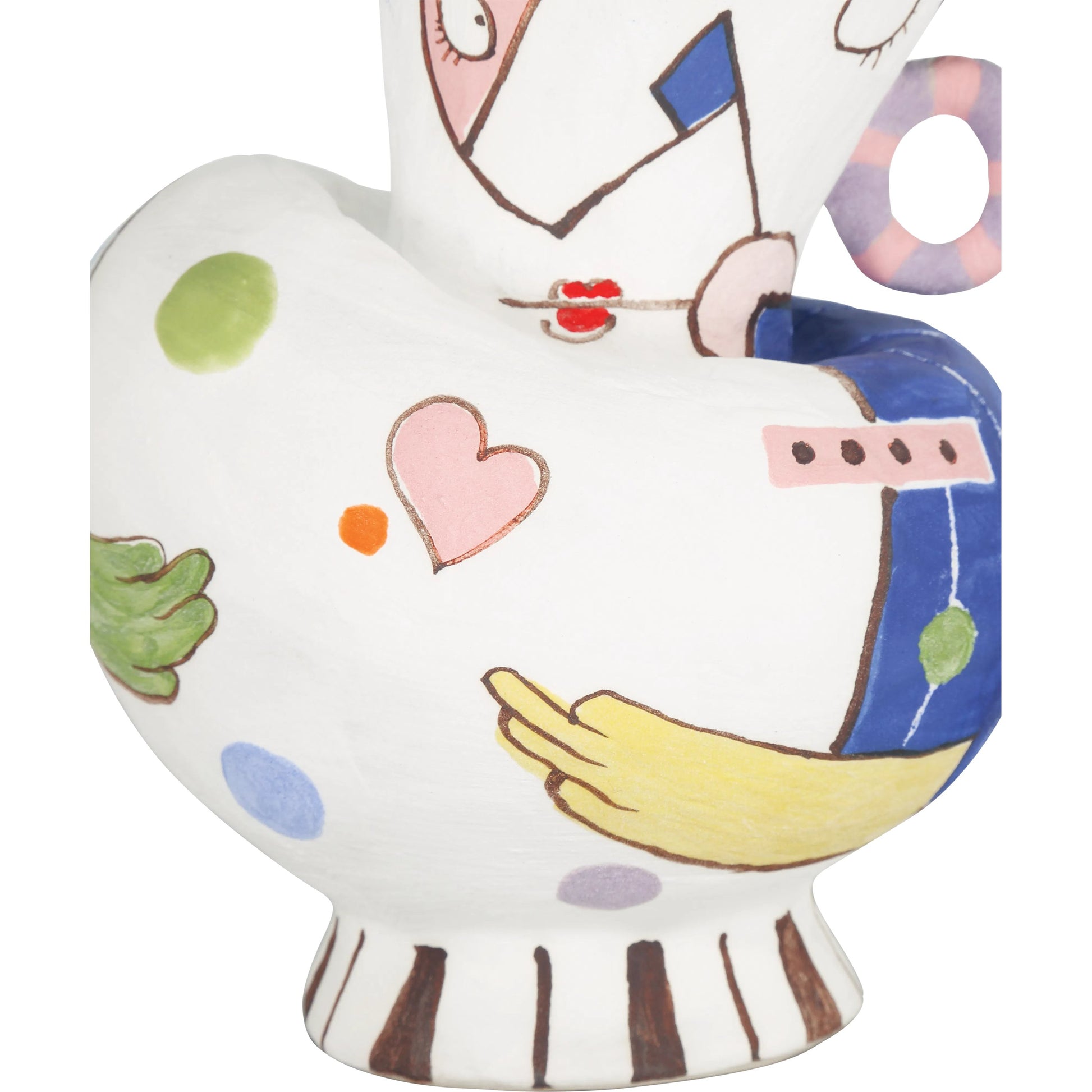Osamu Objects Set by Currey and Company in white, multicolor. Made from porcelain in a modern style.