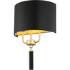 Painted Gold/Black Leather