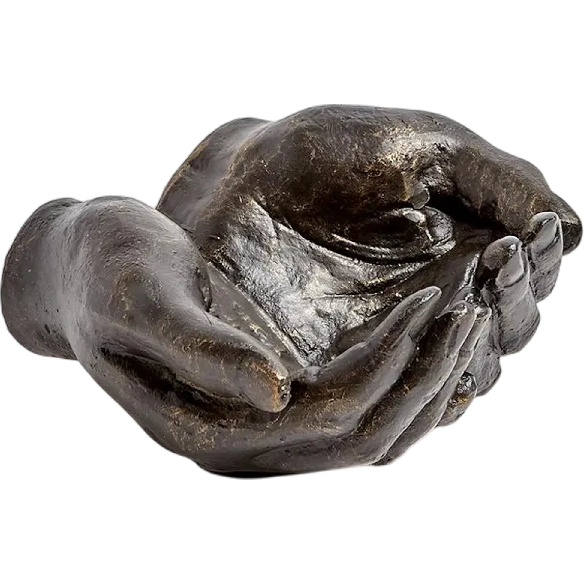 Hand Bowl by Global Views in antique statuary bronze. Made from iron in a eclectic & global style.