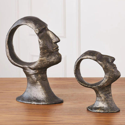 Hollow Head Man by Global Views in bronze. Made from iron in a eclectic & global style.