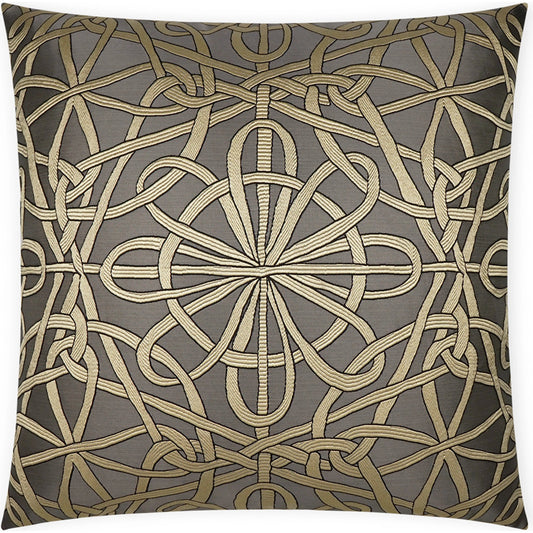Slip Knot Throw Pillow by DV Kap Home. Made from 100% polyester in a modern style.