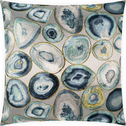 Cali Pillow by DV Kap Home in marine. Made from 35% polyester, 65% cotton in a eclectic & global style.