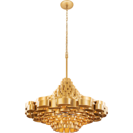 Totally Tubular Pendant by Varaluz in antique gold/carbon black. Made from unique in a modern style.