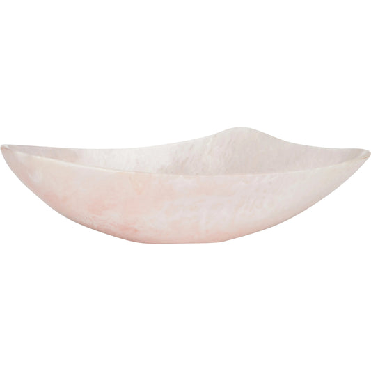 Bucolic Oval Bowl by Chelsea House in pink, cream swirl. Made from unique in a unique style.