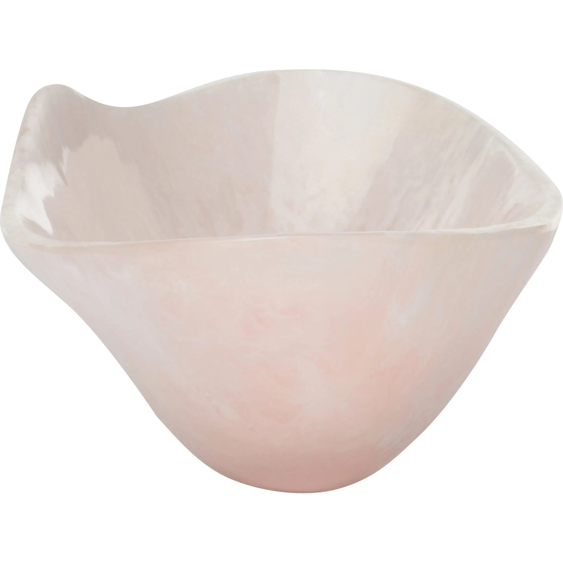 Bucolic Oval Bowl by Chelsea House in pink, cream swirl. Made from unique in a unique style.