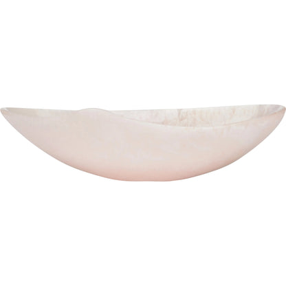 Bucolic Oval Bowl by Chelsea House in pink, cream swirl. Made from unique in a unique style.