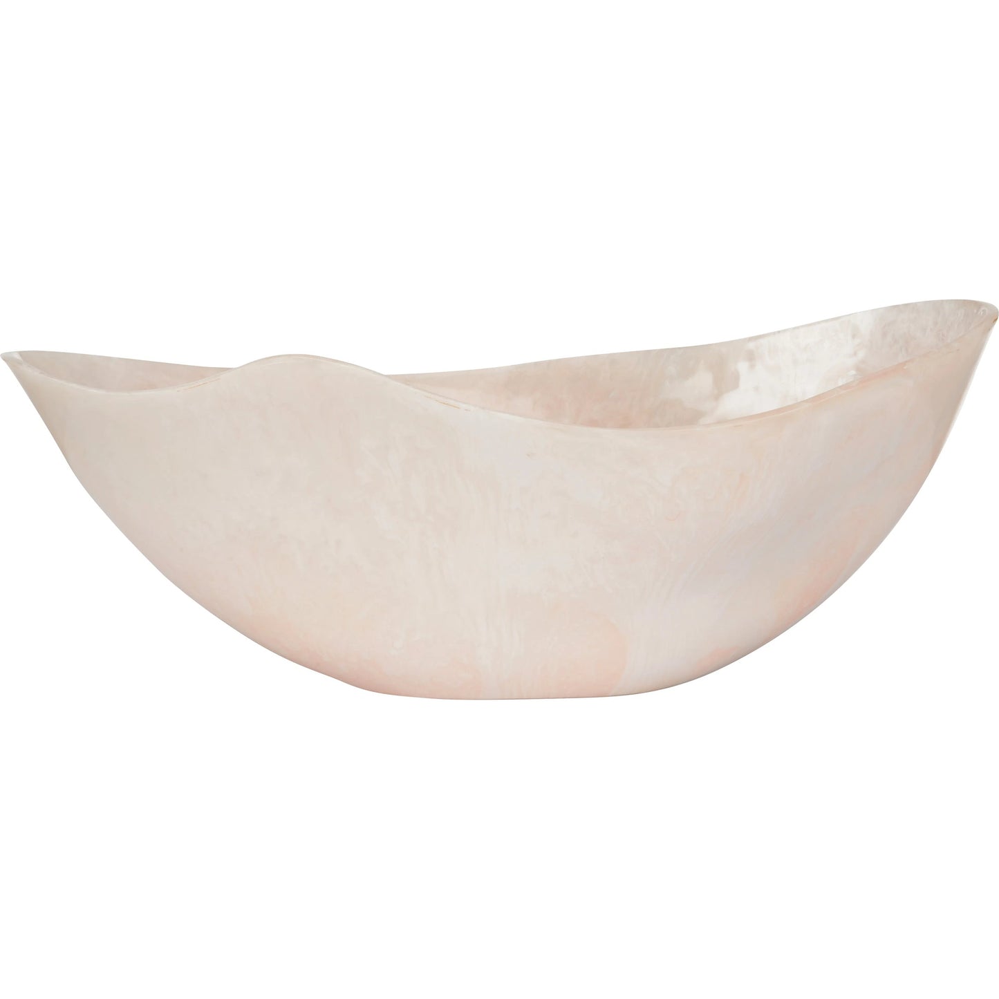 013 SI-2105197 | Additional Silo | Bucolic Oval Bowl by Chelsea House in pink, cream swirl. Made from unique in a unique style.