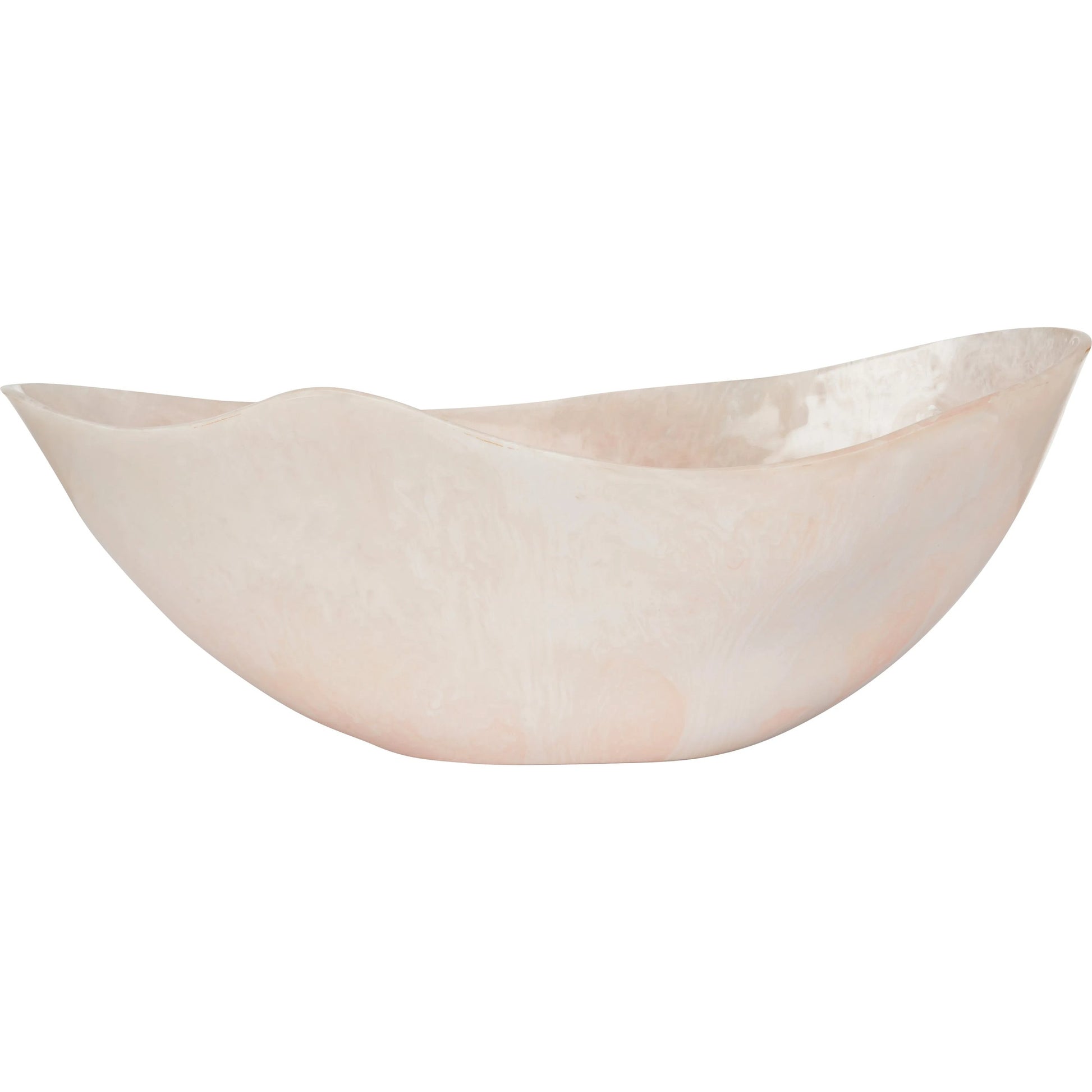Bucolic Oval Bowl by Chelsea House in pink, cream swirl. Made from unique in a unique style.
