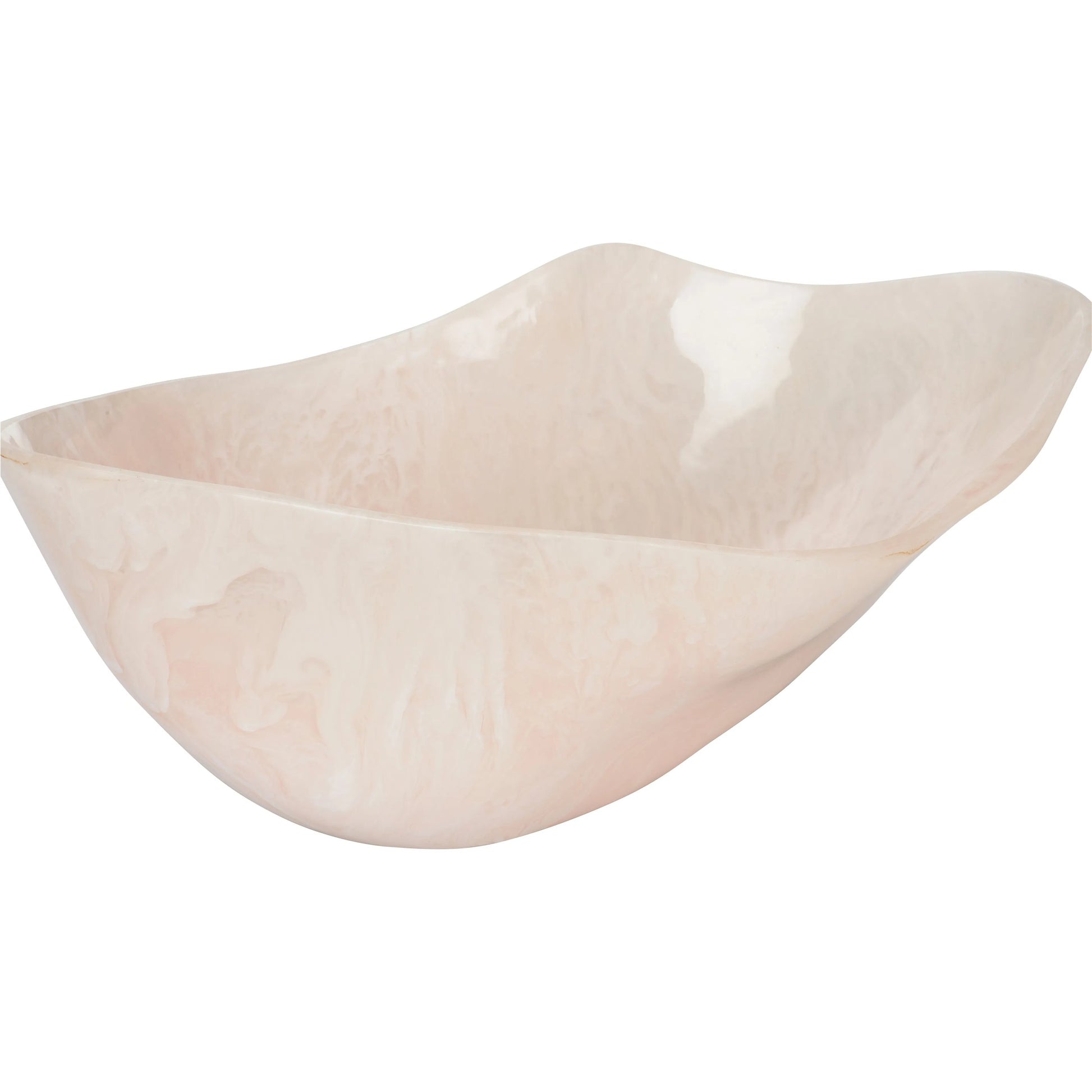 Bucolic Oval Bowl by Chelsea House in pink, cream swirl. Made from unique in a unique style.
