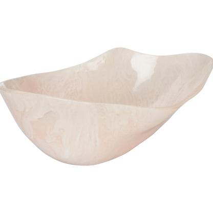 Bucolic Oval Bowl by Chelsea House in pink, cream swirl. Made from unique in a unique style.