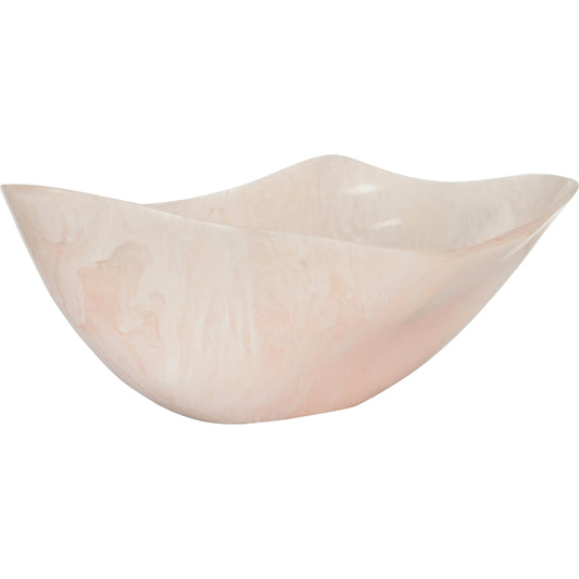 Bucolic Oval Bowl by Chelsea House in pink, cream swirl. Made from unique in a unique style.