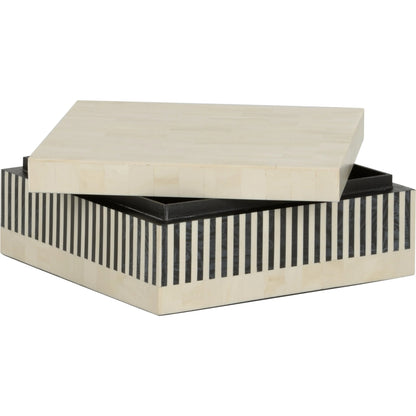 Howell Striped Square Box by Chelsea House. Made from unique in a unique style.