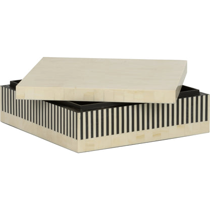 Howell Striped Square Box by Chelsea House. Made from unique in a unique style.