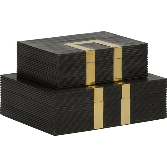 Watkins Jewelry Box by Chelsea House in black, gold. Made from unique in a unique style.