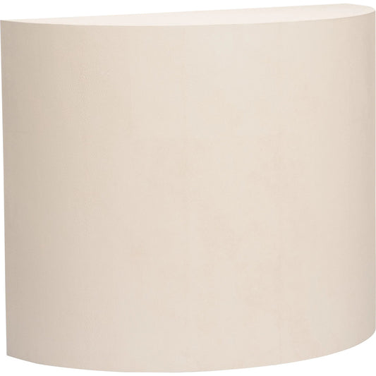 Daily Demilune Table by Chelsea House in white, cream and cream. Made from unique in a unique style.
