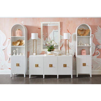 Burns Credenza by Chelsea House in white, cream and white. Made from unique in a modern style.