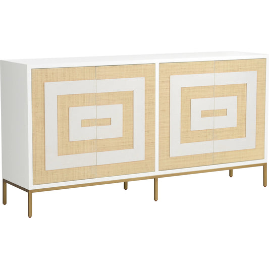 Sloan Street Cabinet by Chelsea House in white, cream. Made from unique in a unique style.