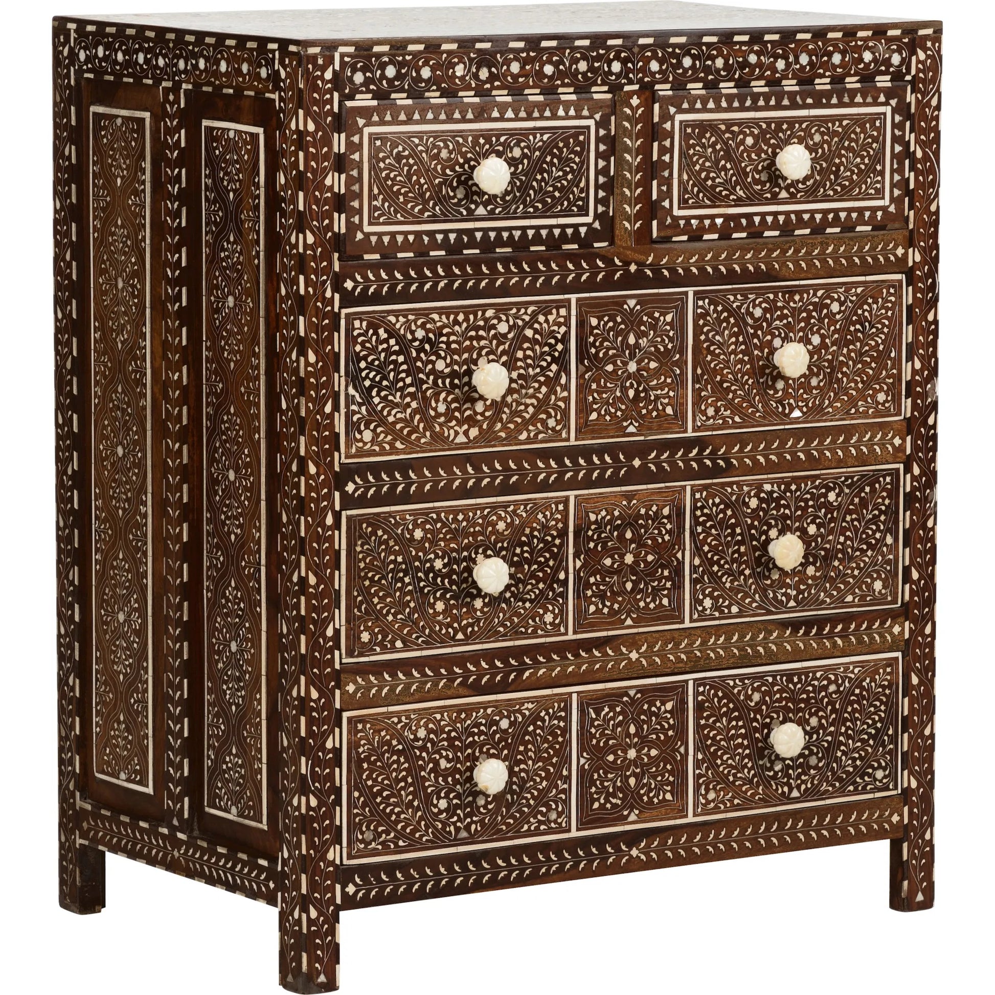 Aryana Chest by Chelsea House in brown, white, cream and natural, white. Made from unique in a traditional style.