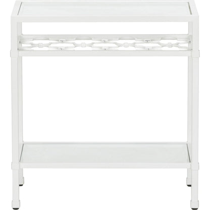 Pacific White Coast Side Table by Chelsea House in white, cream and white, clear. Made from unique in a transitional style.