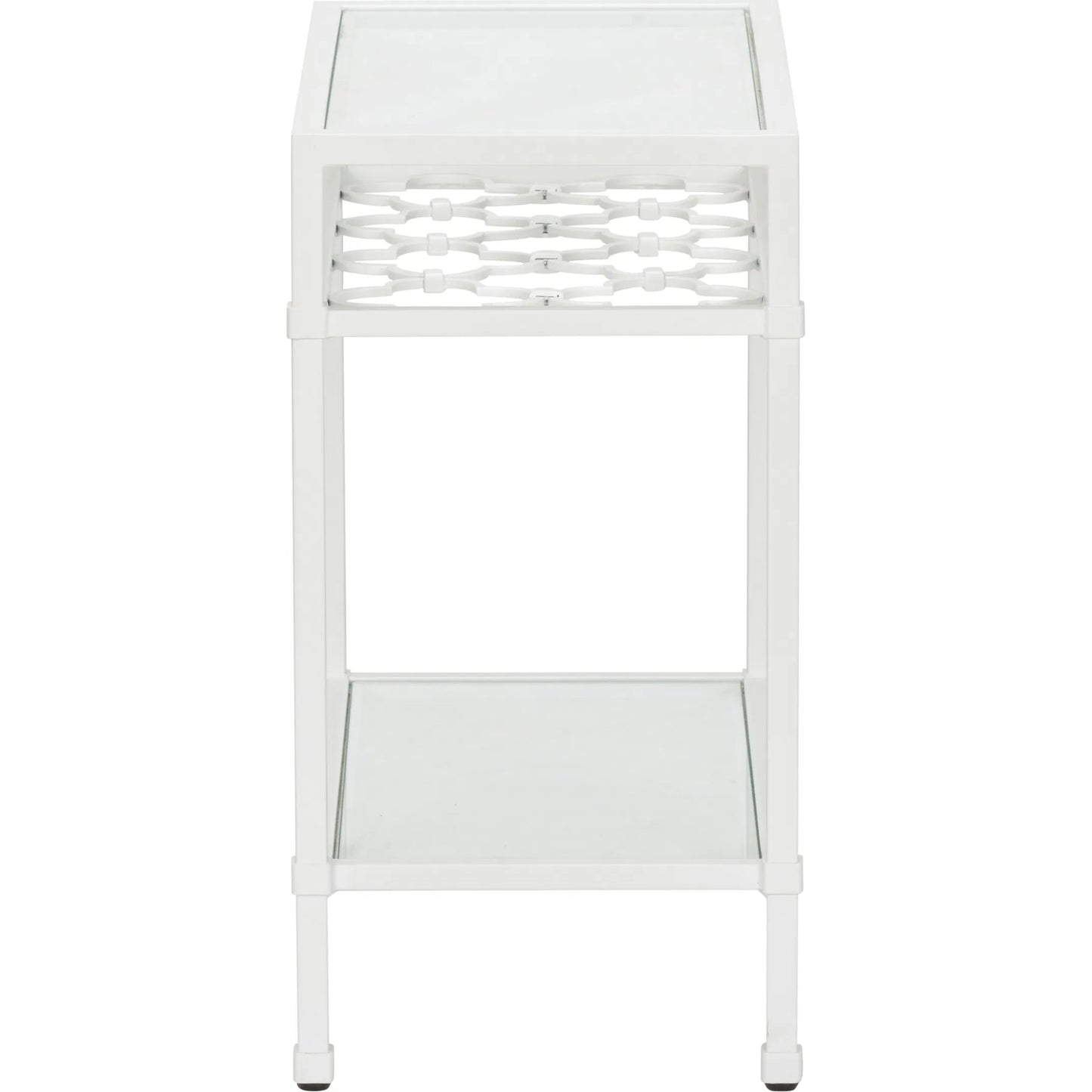 003 SI-2334925 | Additional Silo | Pacific White Coast Side Table by Chelsea House in white, cream and white, clear. Made from unique in a transitional style.