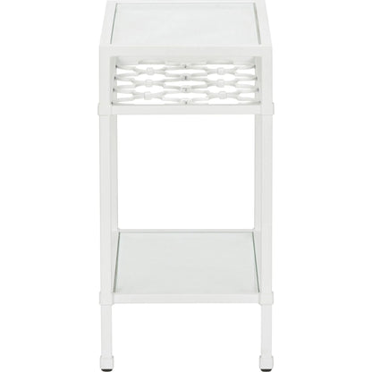Pacific White Coast Side Table by Chelsea House in white, cream and white, clear. Made from unique in a transitional style.