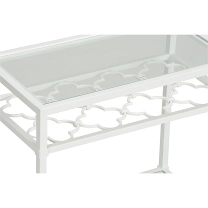 Pacific White Coast Side Table by Chelsea House in white, cream and white, clear. Made from unique in a transitional style.