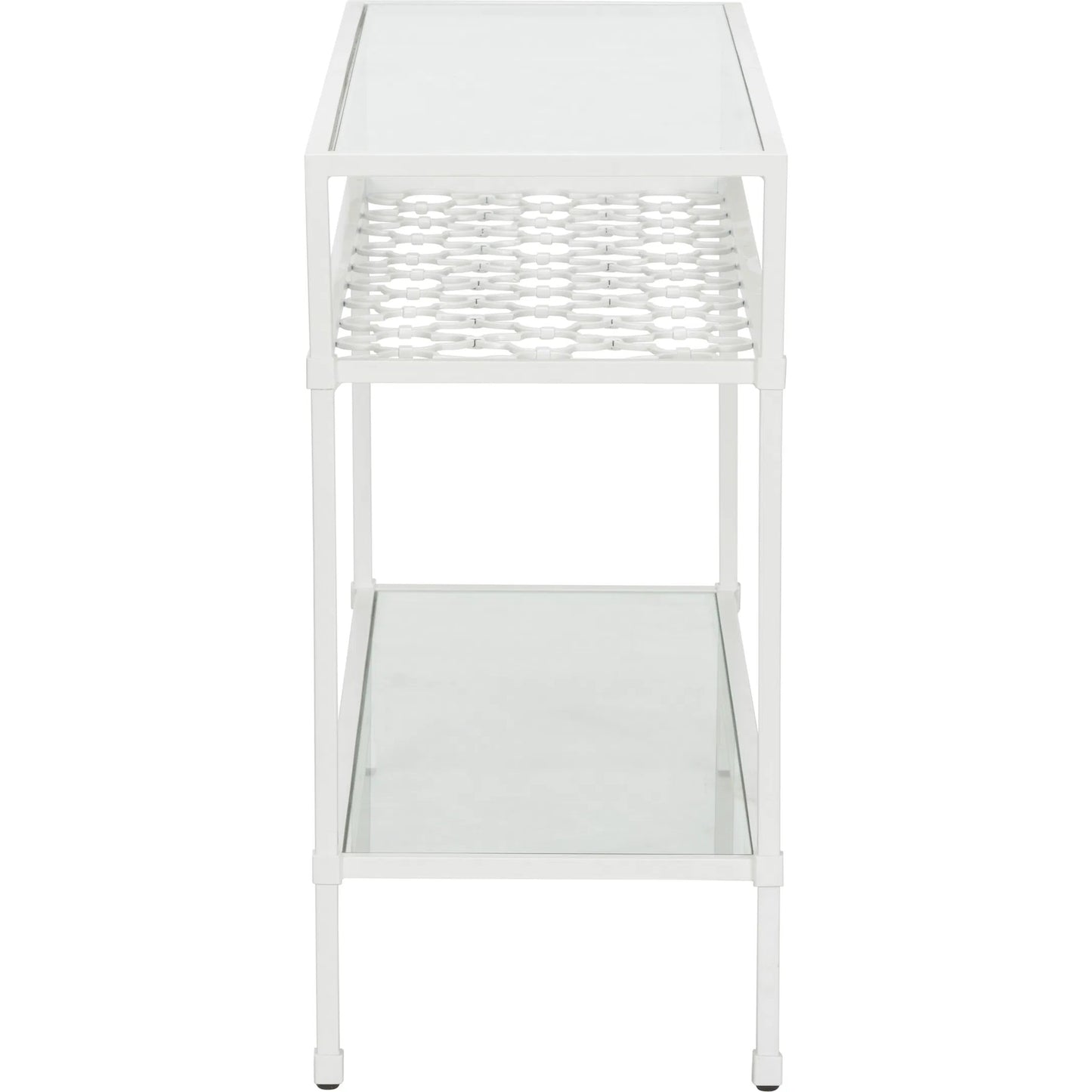 003 SI-2334924 | Additional Silo | Pacific White Coast Console Table by Chelsea House in white, cream and white, clear. Made from unique in a transitional style.