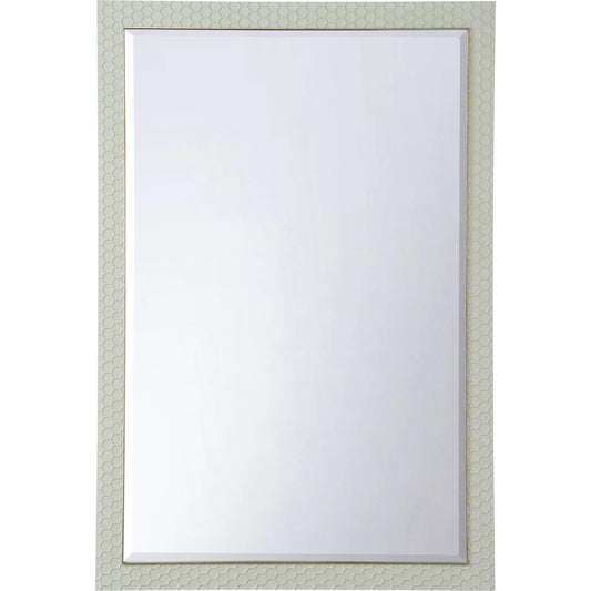 April Mirror by Chelsea House in green and light green, beveled. Made from unique in a unique style.