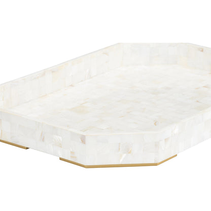 Dasanti Tray by Chelsea House in white, cream and natural white. Made from unique in a transitional style.