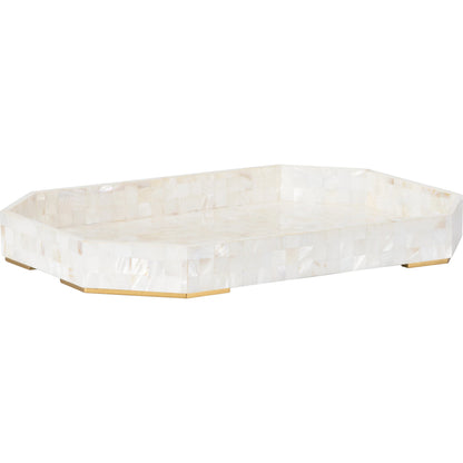 Dasanti Tray by Chelsea House in white, cream and natural white. Made from unique in a transitional style.