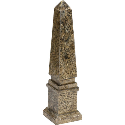 Gold Tortoise Capiz Obelisk by Chelsea House in gold, black and gold, black. Made from unique in a unique style.