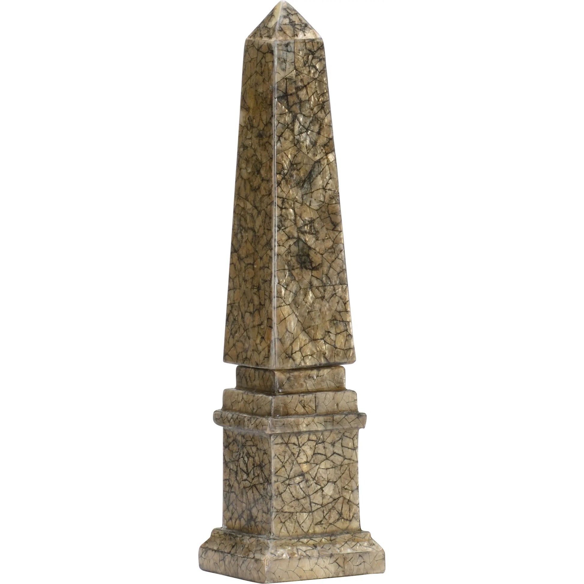 Gold Tortoise Capiz Obelisk by Chelsea House in gold, black and gold, black. Made from unique in a unique style.
