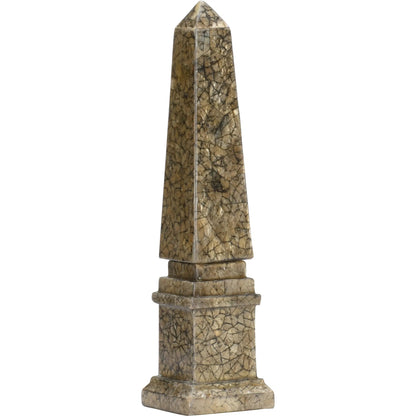 Gold Tortoise Capiz Obelisk by Chelsea House in gold, black and gold, black. Made from unique in a unique style.