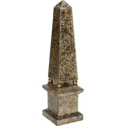 Gold Tortoise Capiz Obelisk by Chelsea House in gold, black and gold, black. Made from unique in a unique style.
