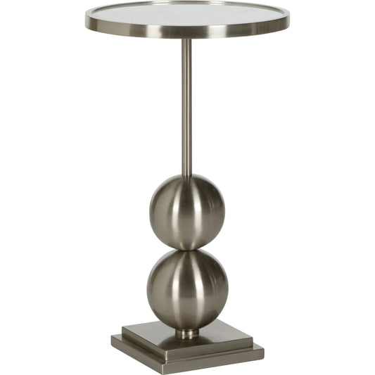 Garrett Drinks Table by Chelsea House in silver, white, cream. Made from unique in a unique style.