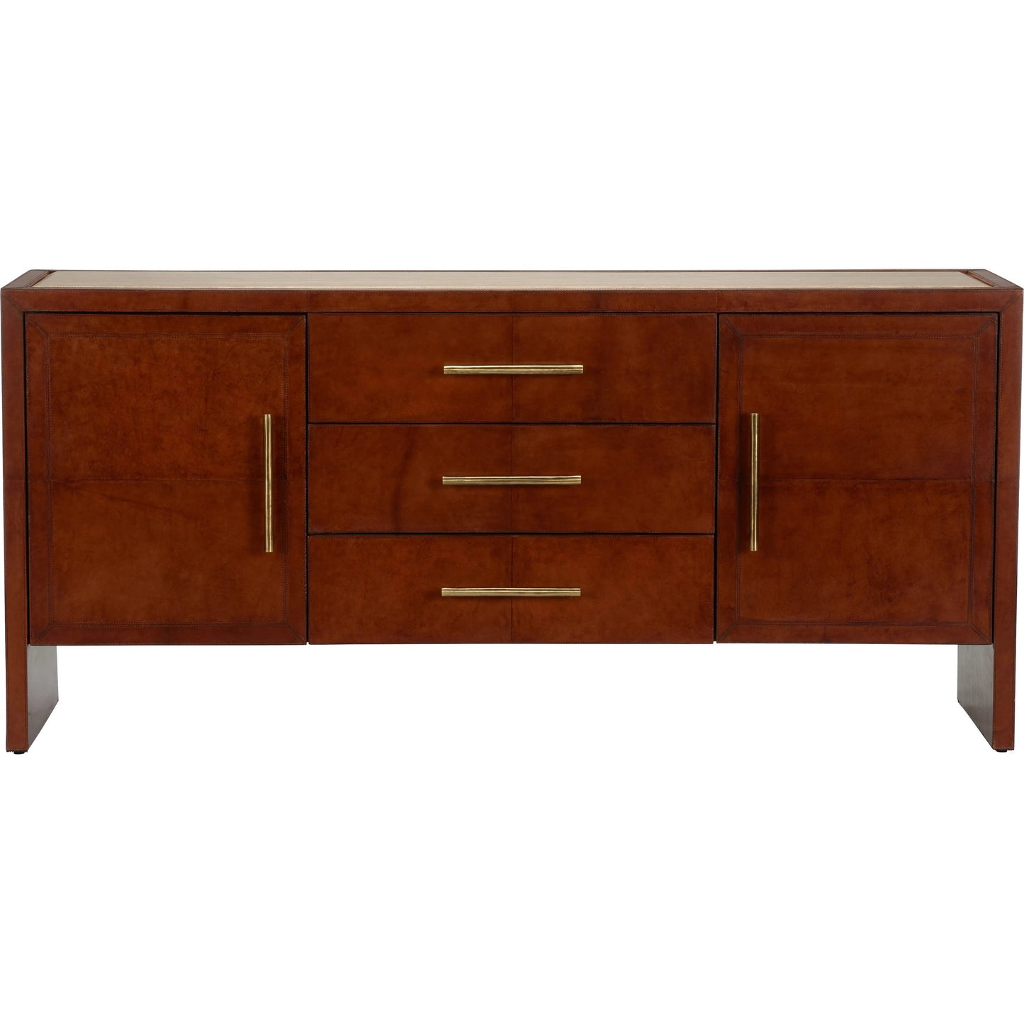 002 SI-2334971 | Additional Silo | Santino Buffet by Chelsea House in brown and cognac, natural brown. Made from unique in a traditional style.