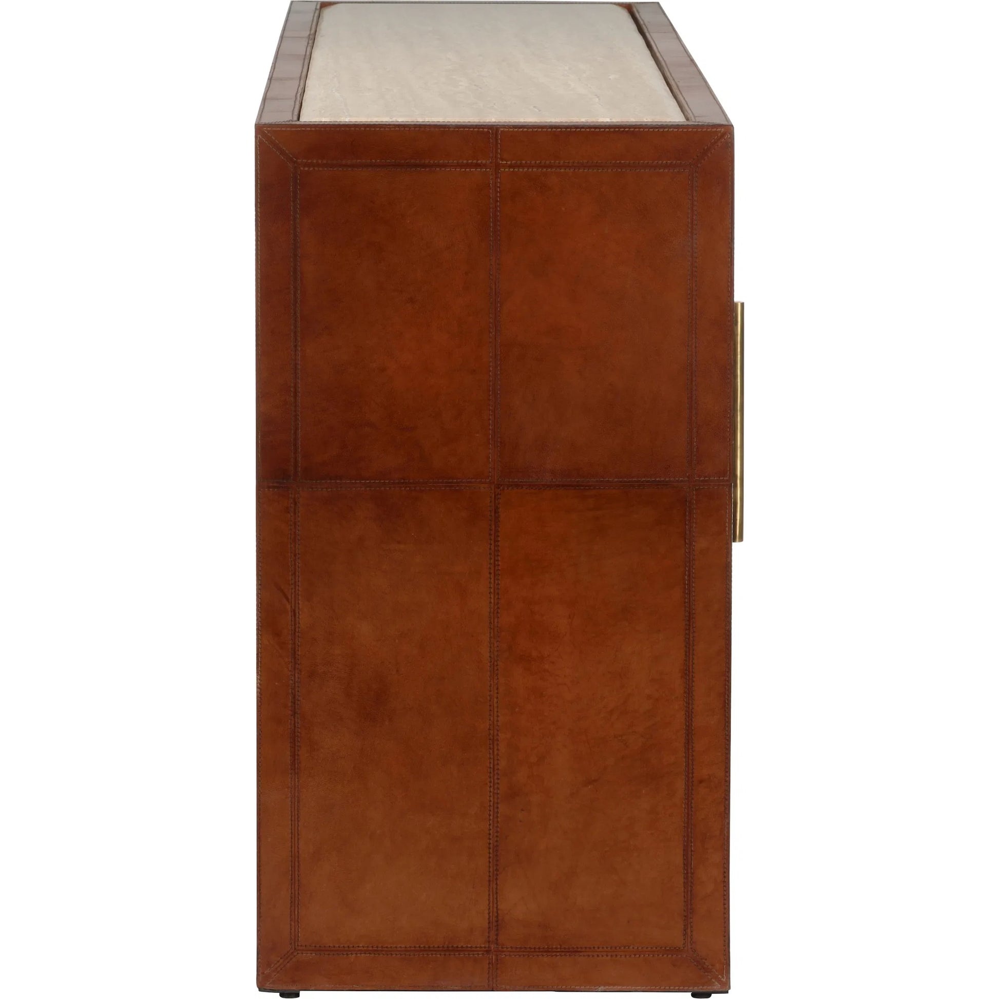 Santino Buffet by Chelsea House in brown and cognac, natural brown. Made from unique in a traditional style.