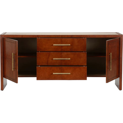 Santino Buffet by Chelsea House in brown and cognac, natural brown. Made from unique in a traditional style.