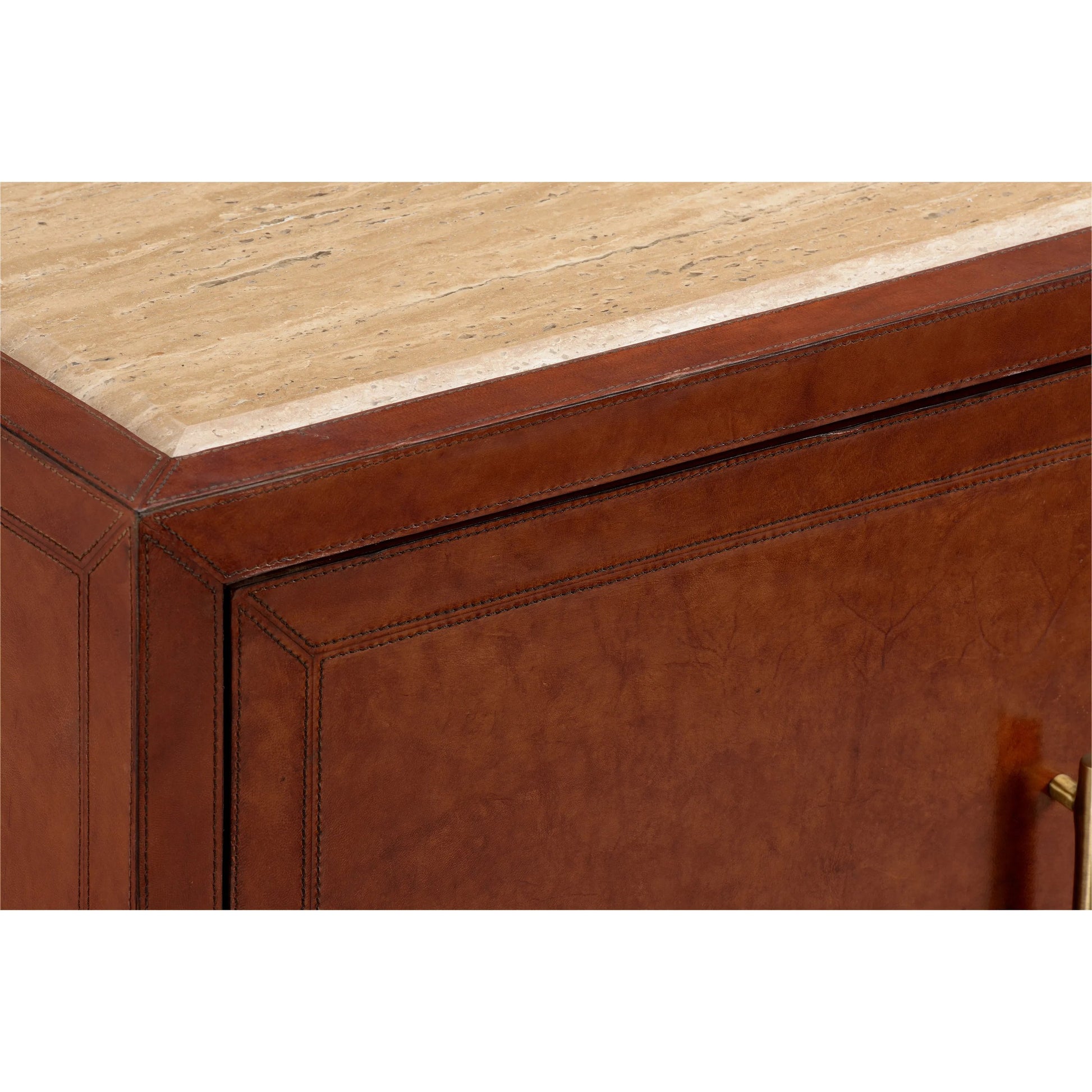 Santino Buffet by Chelsea House in brown and cognac, natural brown. Made from unique in a traditional style.