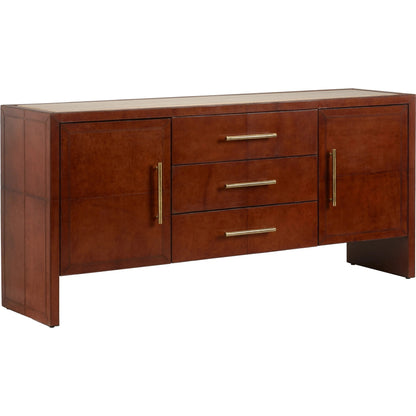 Santino Buffet by Chelsea House in brown and cognac, natural brown. Made from unique in a traditional style.