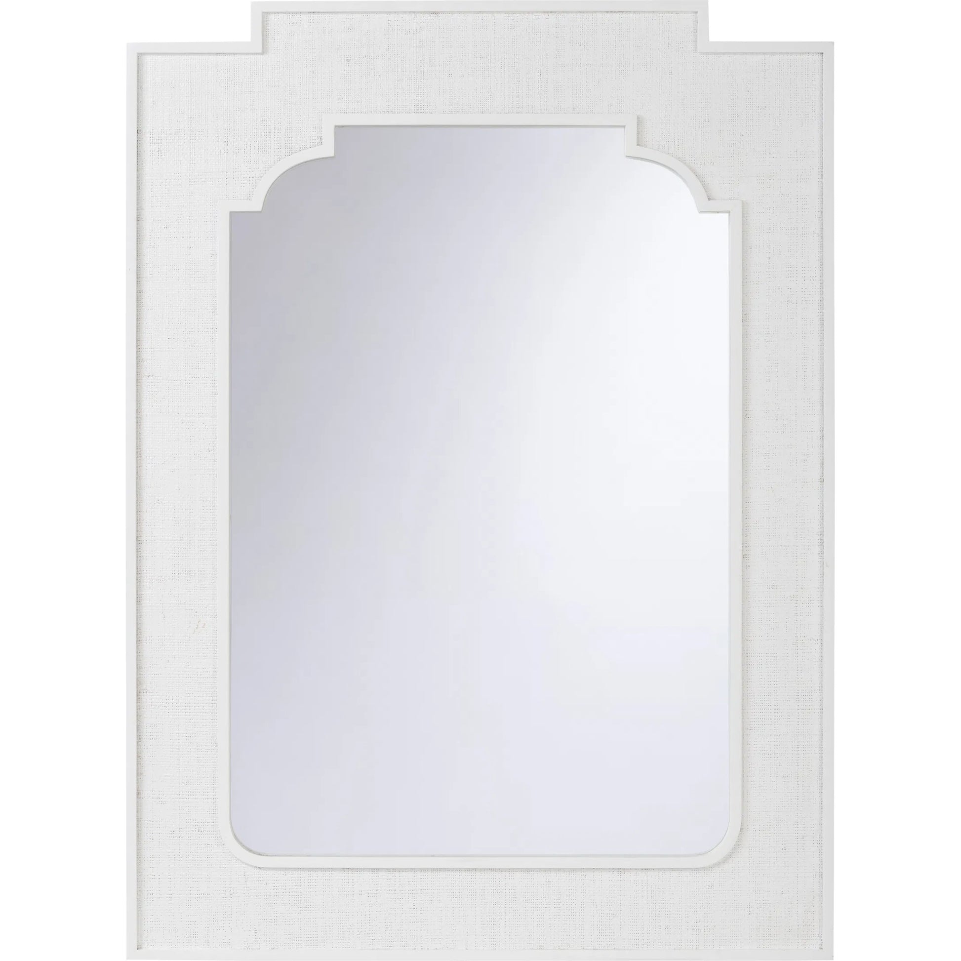 Yangon Mirror by Chelsea House. Made from raffia, wood, mirror in a transitional style.