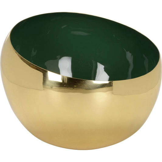 Gold Enameled Bowl by Chelsea House in gold, green. Made from unique in a unique style.
