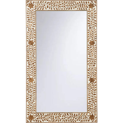 Zara Mirror by Chelsea House in brown, white, cream and brown, white, clear. Made from unique in a eclectic & global style.